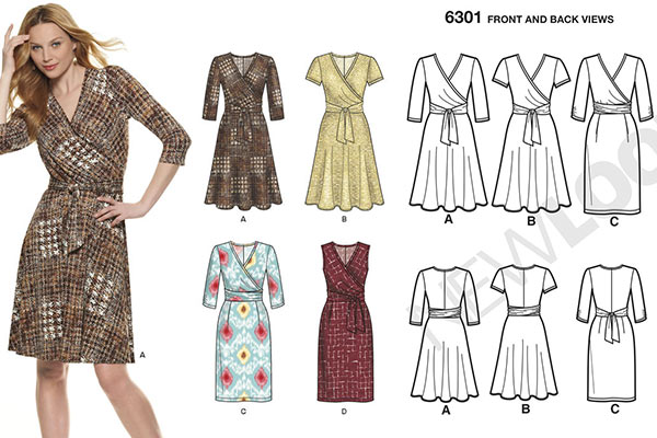 Wrap dress pattern