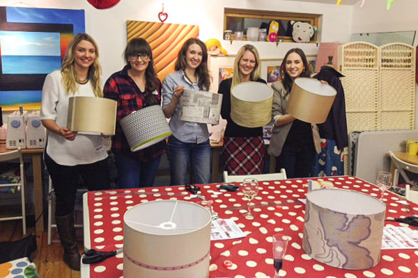Make a lampshade coporate event